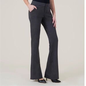 Level 99 Navy Newport Linen Blend Wide Leg